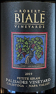 Robert Biale 2019 Palisades Vineyard Petite Sirah