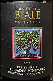 Robert Biale 2023 Palisades Petite Sirah
