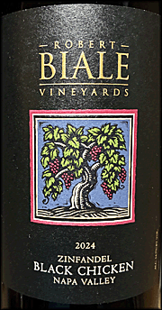 Robert Biale 2024 Black Chicken Zinfandel