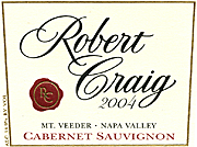 Robert Craig 2004 Mt Veeder Cabernet