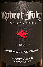 Robert Foley 2014 Mt Veeder Cabernet Sauvignon