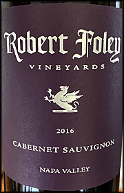 Robert Foley 2016 Napa Valley Cabernet Sauvignon