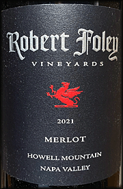 Robert Foley 2021 Howell Mountain Merlot