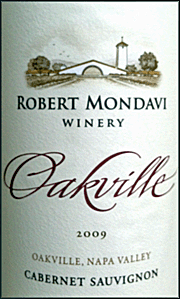 Mondavi 2009 Oakville Cabernet