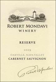 Robert Mondavi 2009 Reserve Cabernet
