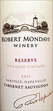 Robert Mondavi 2012 To Kalon Vineyard Reserve Cabernet Sauvignon
