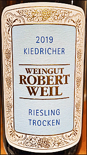 Robert Weil 2019 Kiedricher Trocken Riesling