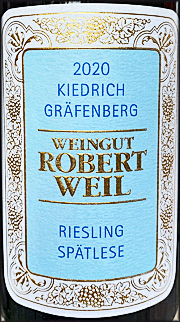 Robert Weil 2020 Kiedrich Grafenberg Spatlese Riesling