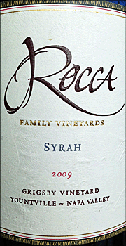 Rocca 2009 Grigsby Vineyard Syrah