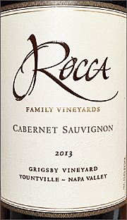Rocca 2013 Grigsby Vineyard Cabernet Sauvignon