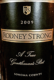 Rodney Strong 2009 A True Gentleman's Port