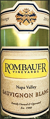 Rombauer 2018 Sauvignon Blanc