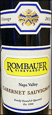 Rombauer 2019 Napa Valley Cabernet Sauvignon