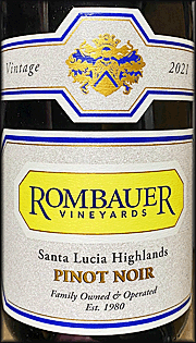 Rombauer 2021 Pinot Noir