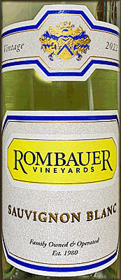 Rombauer 2022 Sauvignon Blanc