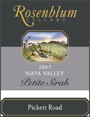 Rosenblum 2007 Pickett Road Petite Sirah