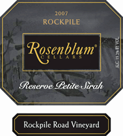 Rosenblum 2007 Rockpile Road Petite Sirah