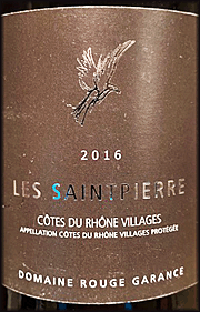 Rouge Garance 2016 Les Saintpierre Syrah