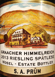 S A Prum 2013 Gracher Himmelreich Spatlese Riesling