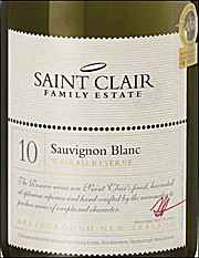 Saint Clair 2010 Wairau Reserve Sauvignon Blanc