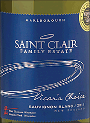 Saint Clair 2011 Vicars Choice Sauvignon Blanc
