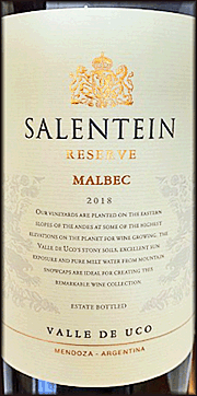 Salentein 2018 Reserve Malbec 