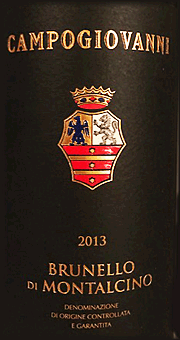 Campogiovanni 2013 Brunello di Montalcino