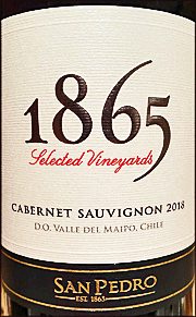 San Pedro 2018 1865 Selected Vineyards Cabernet Sauvignon