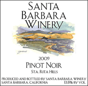 Santa Barbara 2009 Sta Rita Hills Pinot Noir