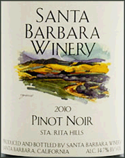 Santa Barbara Winery 2010 Pinot Noir