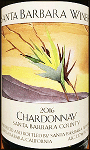 Santa Barbara Winery 2016 Chardonnay