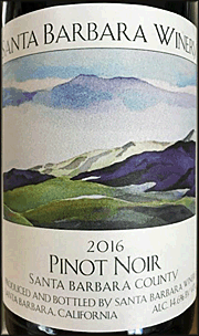 Santa Barbara Winery 2016 Pinot Noir