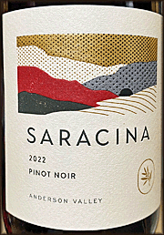 Saracina 2022 Anderson Valley Pinot Noir