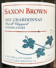 Saxon Brown 2022 Durell Chardonnay 