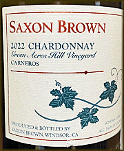Saxon Brown 2022 Green Acres Hill Chardonnay
