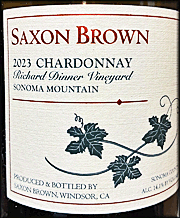 Saxon Brown 2023 Richard Dinner Chardonnay