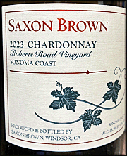 Saxon Brown 2023 Roberts Road Chardonnay