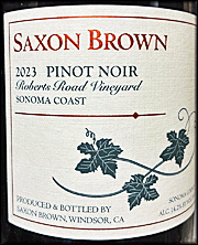 Saxon Brown 2023 Roberts Road Pinot Noir