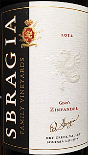 Sbragia 2012 Gino's Zinfandel