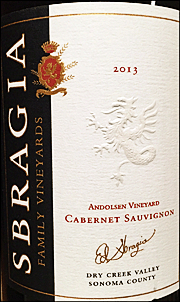 Sbragia 2013 Andolsen Vineyard Cabernet Sauvignon
