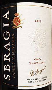 Sbragia 2013 Zinfandel Gino's