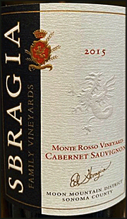 Sbragia 2015 Monte Rosso Vineyard Cabernet Sauvignon