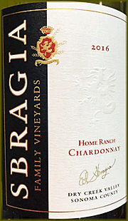 Sbragia 2016 Home Ranch Chardonnay