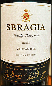 Sbragia 2017 Gino's Zinfandel