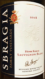 Sbragia 2018 Home Ranch Sauvignon Blanc