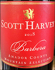Scott Harvey 2018 Barbera