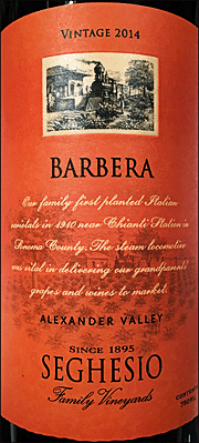 Seghesio 2014 Barbera