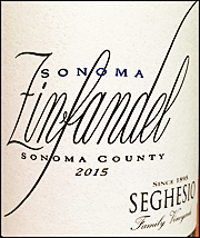 Seghesio 2015 Sonoma County Zinfandel