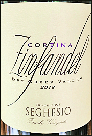 Seghesio 2018 Cortina Zinfandel