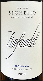 Seghesio 2019 Sonoma County Zinfandel